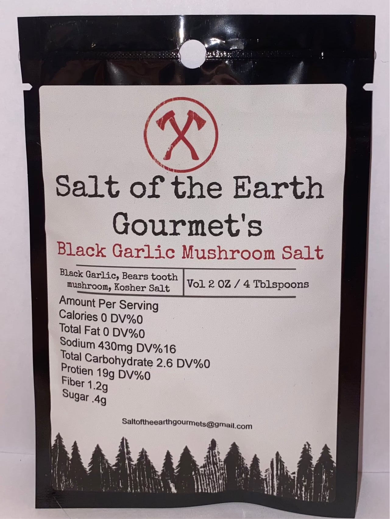 Salt- Black Garlic Mushroom Salt