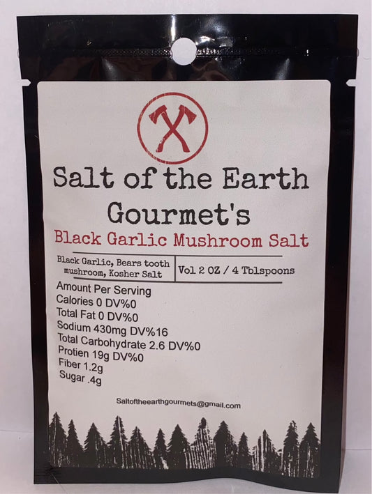 Black Garlic Mushroom Salt